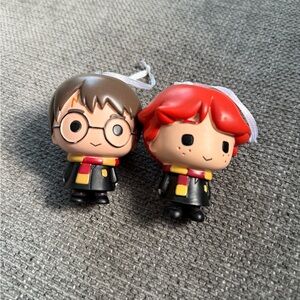 Hallmark Harry Potter Ron weaselly stylized Christmas ornaments bundle